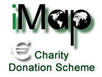 iMAP euro charity giving logo